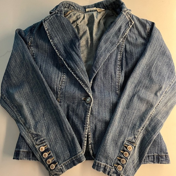 Vintage denim jacket with patch - Picture 4 of 6